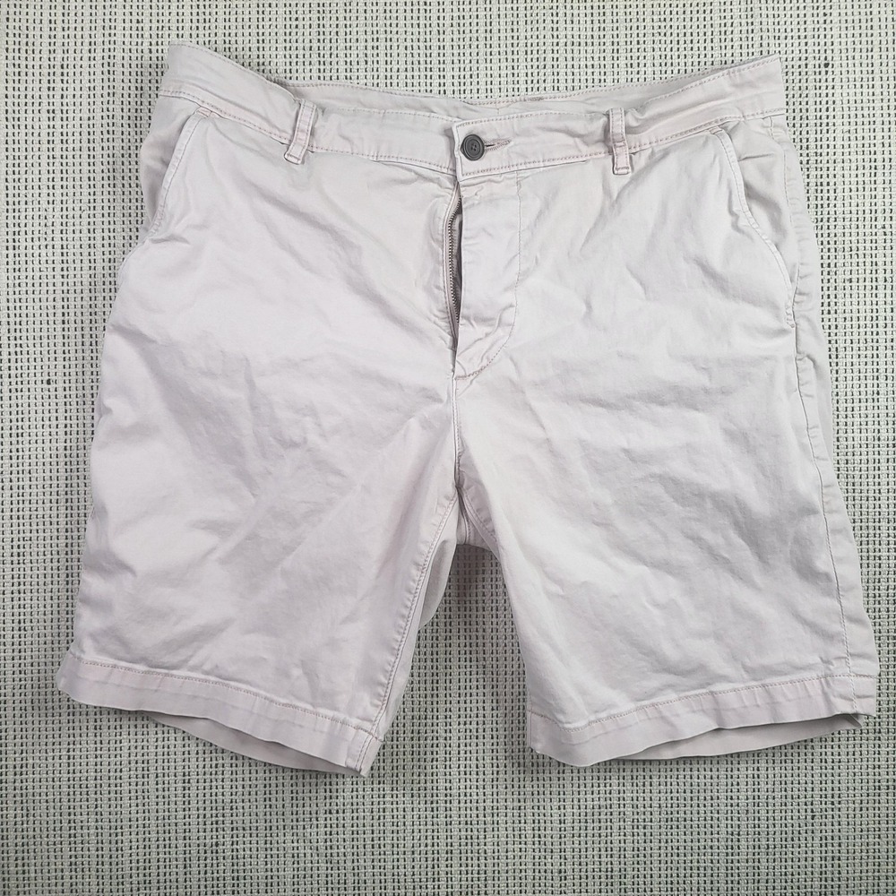 AG Adriano Goldschmied Shorts Mens 36R Light Pink Chino Casual Classic Summer‎
